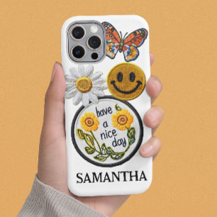 Coque Pour iPhone 16 Patches Faux personnalisées Cadeau à la mode