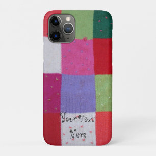 Etui iPhone Case-Mate Patchwork en tricot vintage coloré