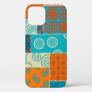 Case-Mate iPhone Case patchwork indien, arrière - plan vintage sans soud