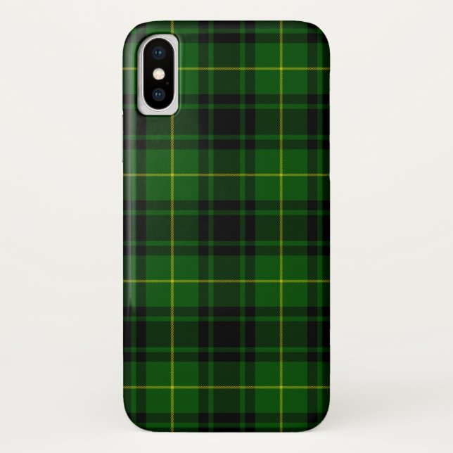 Coques Case-Mate iPhone Pâte verte de tartan MacArthur (Dos)
