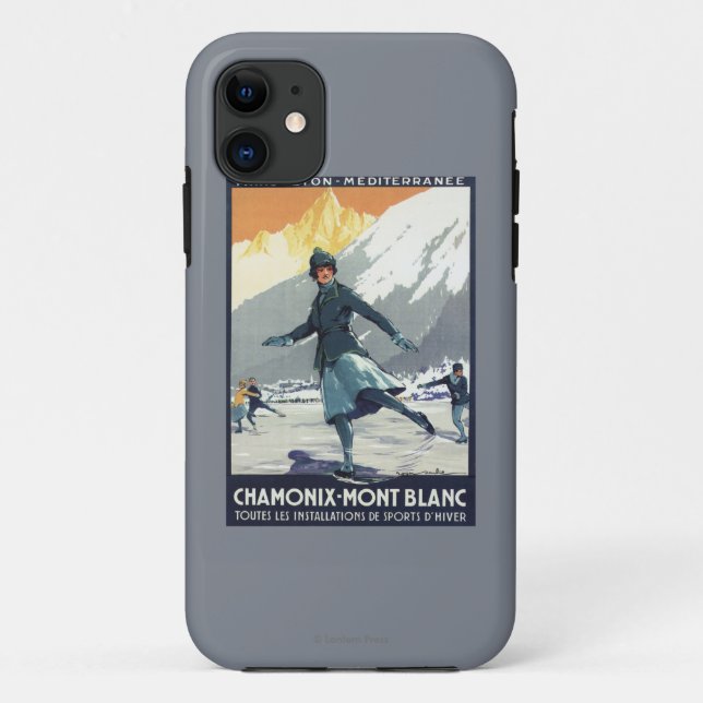 Coques Case-Mate iPhone Patinage de glace - affiche olympique de promo de (Dos)
