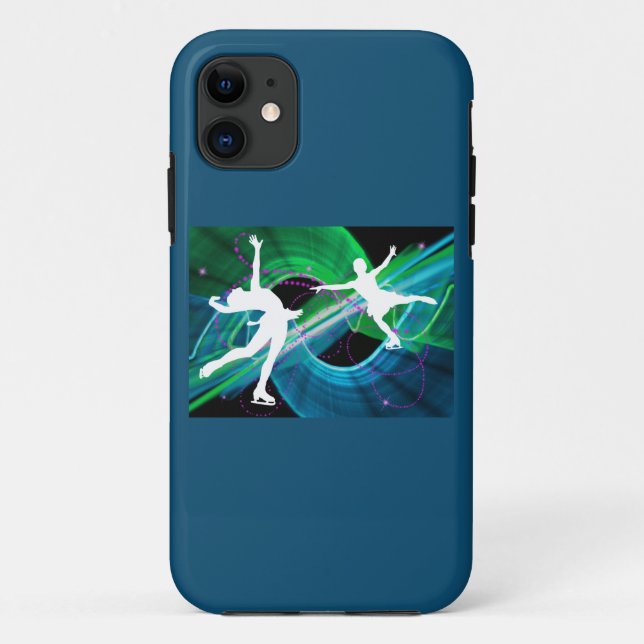 Coques Case-Mate iPhone Patinage de glace stupéfié de patineurs (Dos)