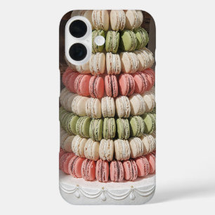 Coque Pour iPhone 16 Pâtisserie Macaron Empilée
