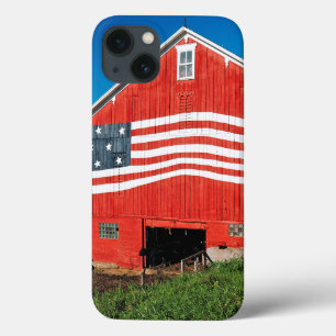 iPhone 13 Coque Patriotic Barn