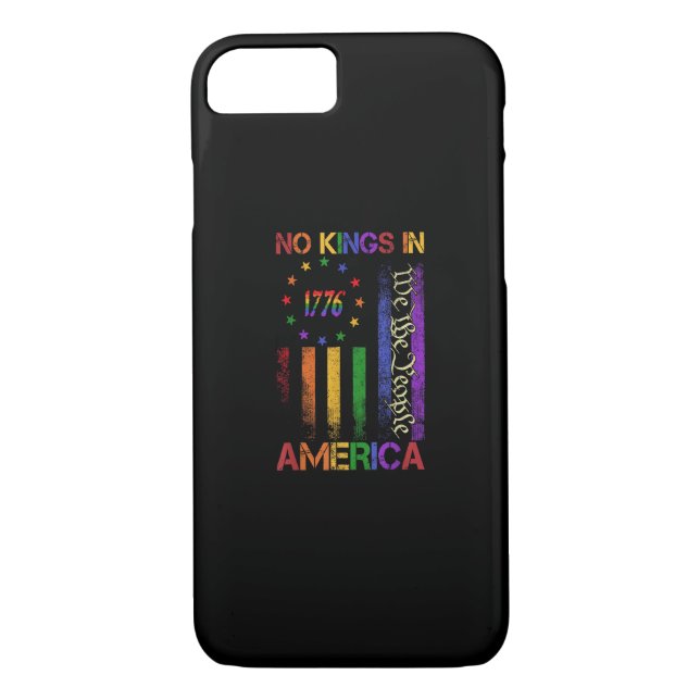 Coques Case-Mate iPhone Patriotic Protest No Kings In America (Dos)