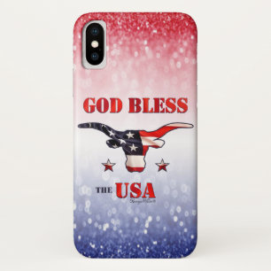 Case-Mate iPhone Case Patriotic USA - Longhorn Steer Coque-Mate iPhone C