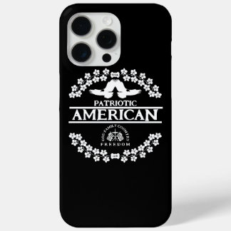 COQUE iPhone 15 PRO MAX PATRIOTIQUE AMÉRICAIN | DIEU FAMILLE PAYS LIBERTÉ