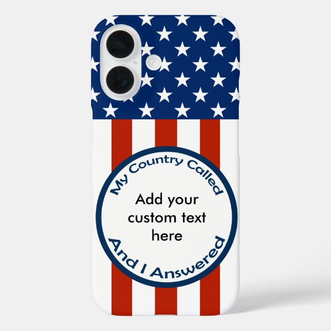 Coques Case-Mate iPhone [Patriotique American] Militaire vétéran Mon pays (Verso)