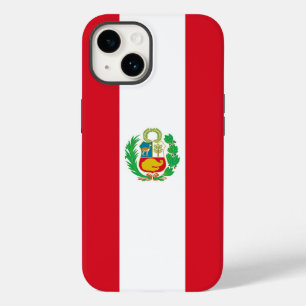 Coque Pour iPhone 14 Patriotique Apple Coque-Mate, Pérou drapeau Coque-