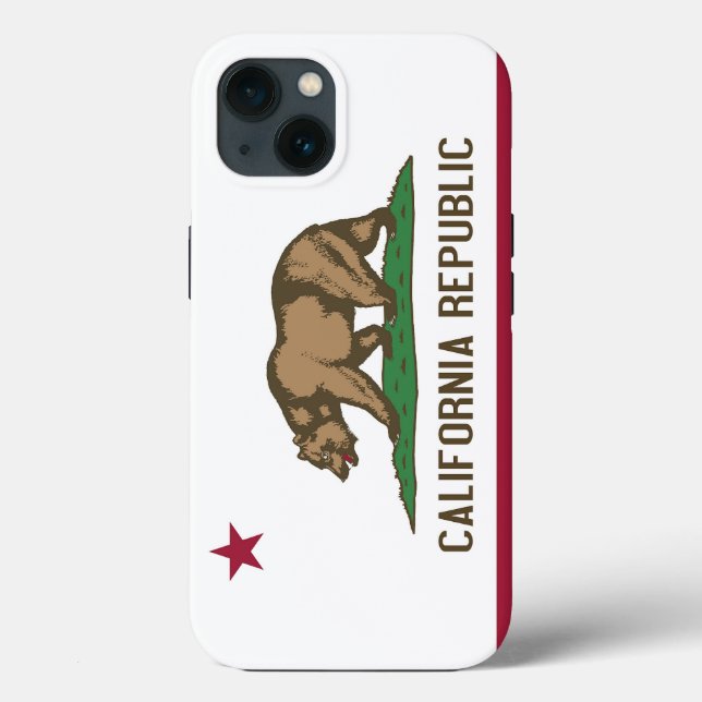 Coques Case-Mate iPhone Patriotique Apple iPhone 13 Coque-Mate, Californie (Verso)
