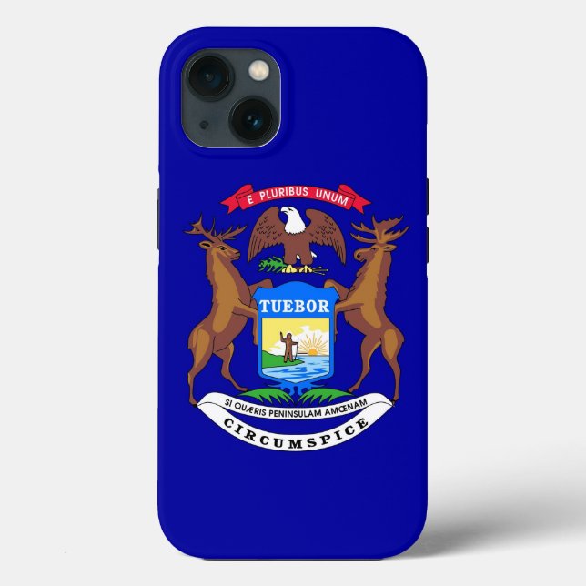 Coques Case-Mate iPhone Patriotique Apple iPhone 13 Coque-Mate, drapeau du (Verso)