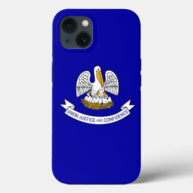 Coques Case-Mate iPhone Patriotique Apple iPhone 13 Coque-Mate, Louisiane (Verso)