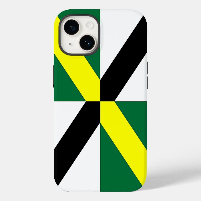 Coques Case-Mate iPhone Patriotique Apple iPhone 14 Coque-Mate, drapeau Mo (Verso)