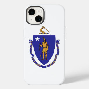 Coque Pour iPhone 14 Patriotique Apple iPhone 14 Coque-Mate, Massachuse