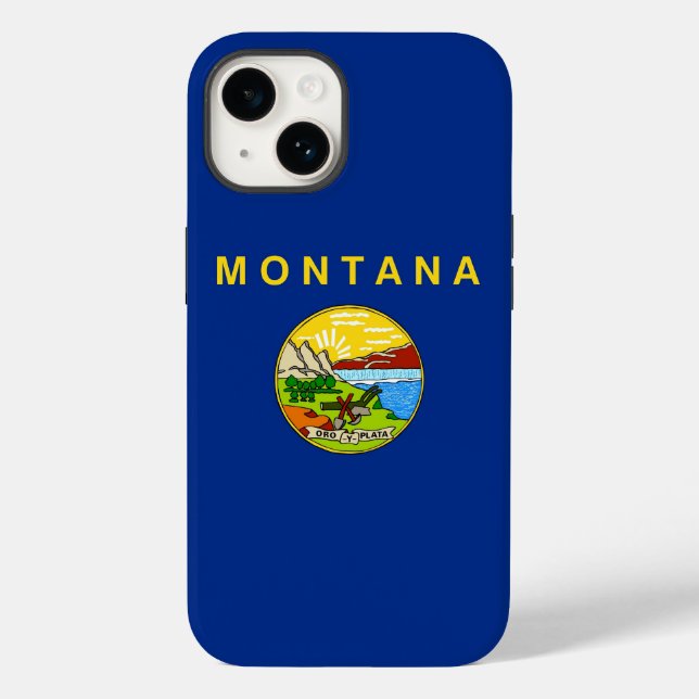 Coques Case-Mate iPhone Patriotique Apple iPhone 14 Coque-Mate, Montana Dr (Verso)