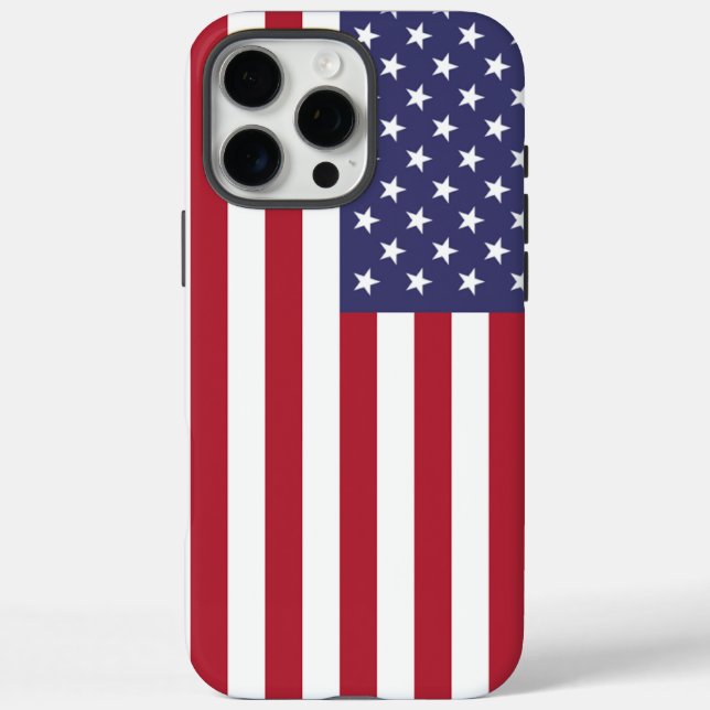 Coques Case-Mate iPhone Patriotique Apple iPhone 16 Pro Max Coque, drapeau (Verso)