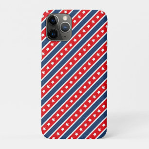 Case-Mate iPhone Case Patriotique Rouge, Blanc & Bleu USA Étoiles & Stri