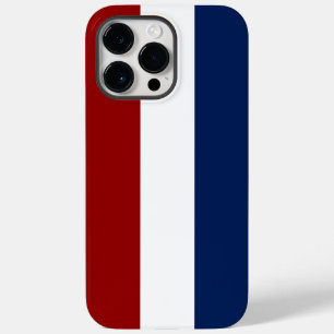 Coque Pour Pour iPhone 14 Pro Max Patriotique rouge blanc et bleu