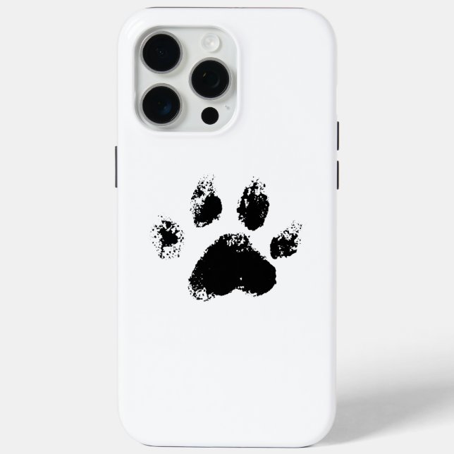 Coques Case-Mate iPhone patte amoureux des chiens noire mignonne (Verso)