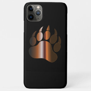 ETUI iPhone Case-Mate PATTE D'OURS EN ACIER BRUN