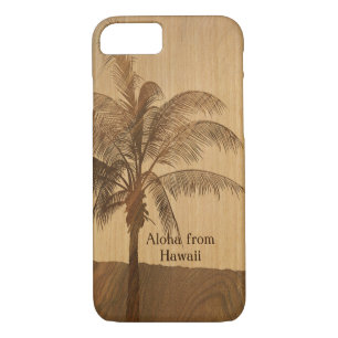 Case-Mate iPhone Case Paume simple en bois de Koa de Faux hawaïen de