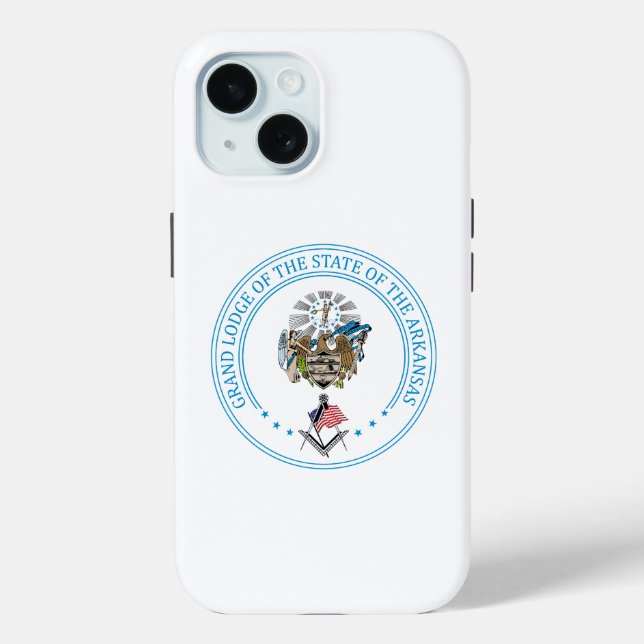 Coques Case-Mate iPhone Pavillon franc-maçonnerie de l'état de l'Arkansas (Verso)