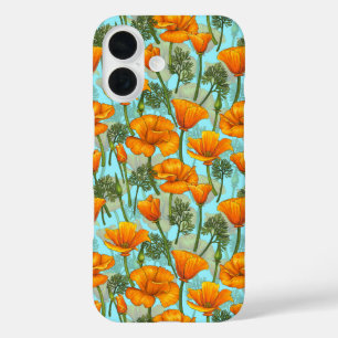 Coque Pour iPhone 16 Pavot de Californie