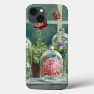 Etui iPhone Case-Mate Pavots pourpres sur un rebord de fenêtre