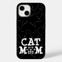 Pawprint maman chat avec cheveux chats