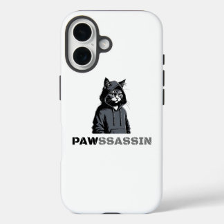 Coque Pour iPhone 16 PAWSSASSIN Cat Phone Case