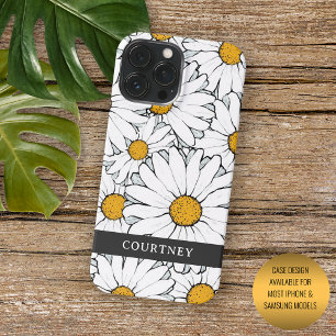 Coque Pour Pour iPhone 14 Pro Max Pays Moderne Cottage Daisy Motif Floral