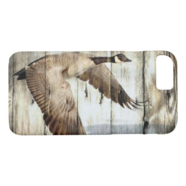 Coques Case-Mate iPhone Pays occidental en bois de grange rustique (Dos (Horizontal))