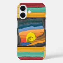 Paysage Abstrait Vibrant avec Spirale Jaune