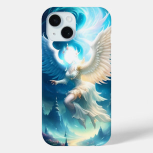 Coque Pour iPhone 15 Paysage angélique avec ailes