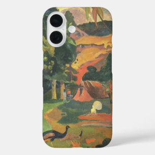 Coque Pour iPhone 16 Paysage avec des paons par Paul Gauguin