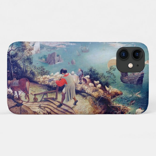 Coques Case-Mate iPhone Paysage avec la chute d'Icarus, Pieter Bruegel (Dos (Horizontal))