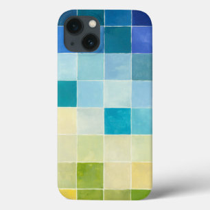 Case-Mate iPhone Case Paysage avec les carrés Pixilated multicolores