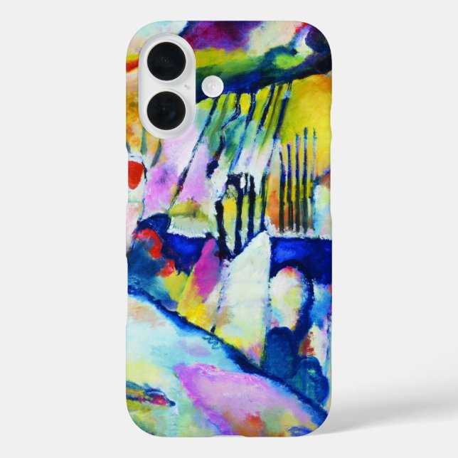 Coques Case-Mate iPhone Paysage avec pluie par Wassily Kandinsky (Verso)