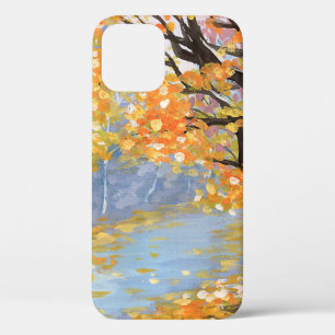 Case-Mate iPhone Case Paysage d'automne Gouache. Chute d'or dans un vide