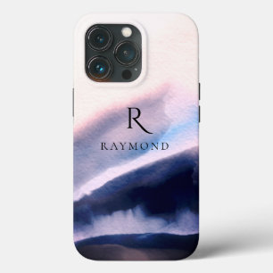 Case-Mate iPhone Case Paysage de montagnes chic et élégant avec monogram