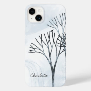 Coque Pour iPhone 14 Plus Paysage de neige d'hiver Personnalisé