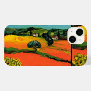 COQUE POUR iPhone 14 PAYSAGE DE TOSCANE AVEC DÉBORDEMENT
