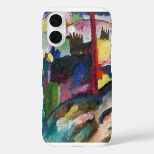 Coque Pour iPhone 16 Paysage de Vassily Kandinsky avec cheminée d'usine