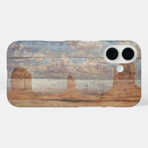 Coque Pour iPhone 16 Paysage Désertique Buttes de Grès et Ciel Céleste