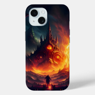 Coque Pour iPhone 15 Paysage du feu et de Brimstone 4