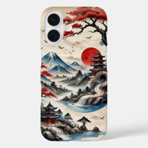 Coque Pour iPhone 16 Paysage du Japon ancien couverture de la période K