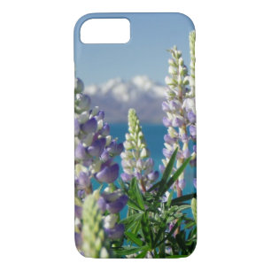 Coque iPhone 7 Paysage florissant Lupine Nouvelle-Zélande