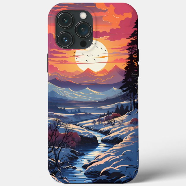 Coques Case-Mate iPhone Paysage forestier en saison hivernale (Verso)