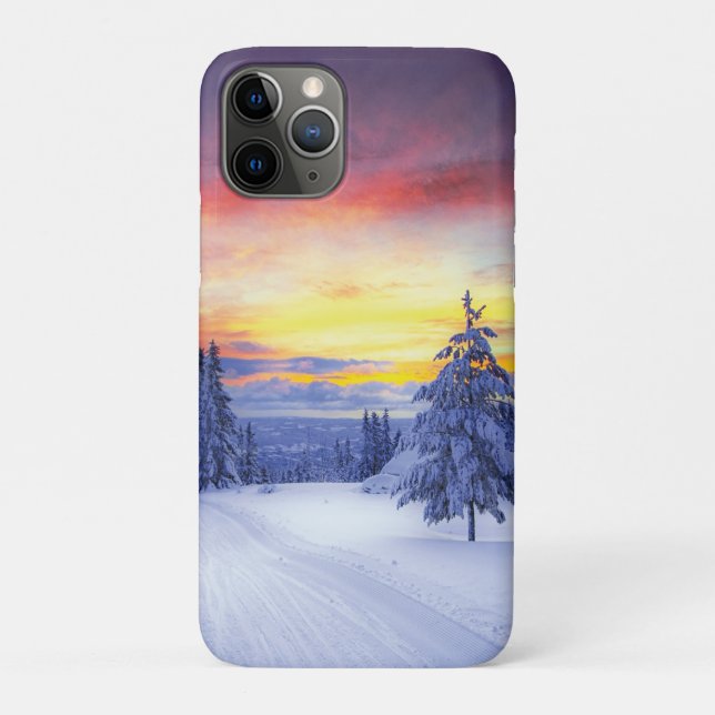 Coques Case-Mate iPhone Paysage hivernal (Dos)