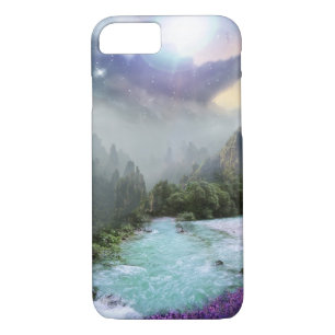 Coque iPhone 7 Paysage naturel magique avec eau de rinçage